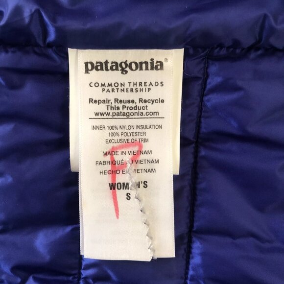 Patagonia Vosque 3-in-1 Parka Coat Jacket W/Liner Women's Size Small Navy Blue - Picture 6 of 10
